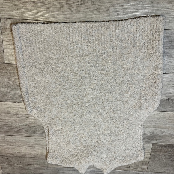 Rachel Zoe Beige Mock Neck Vest Sweater Women’s XL Knit Lagonlook Cozy   Winter - Picture 5 of 9